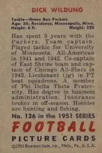 Back of Dick Wildung