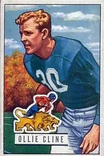 1951 Bowman #134 Ollie Cline