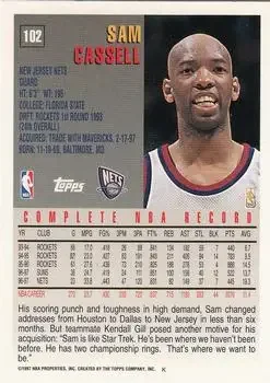 Back of Sam Cassell