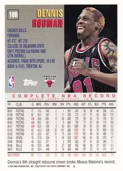 Back of Dennis Rodman