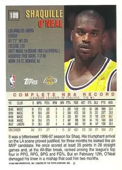 Back of Shaquille O'Neal