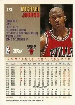 Back of Michael Jordan