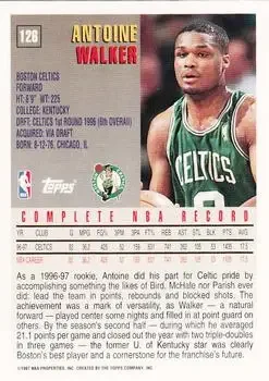 Back of Antoine Walker