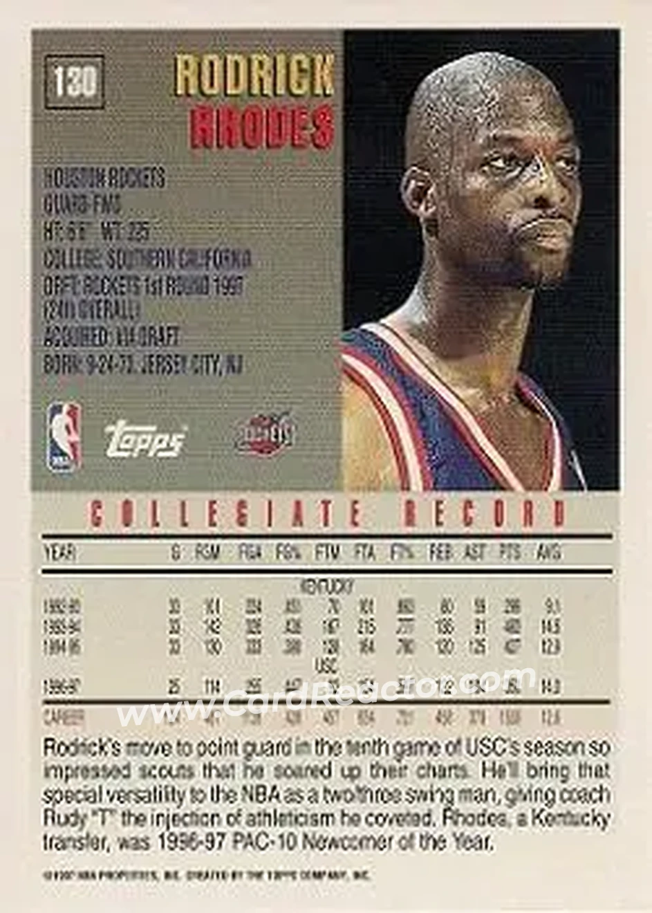 Back of Rodrick Rhodes