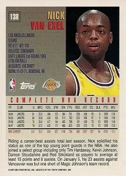 Back of Nick Van Exel
