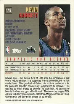 Back of Kevin Garnett