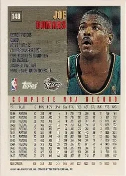 Back of Joe Dumars