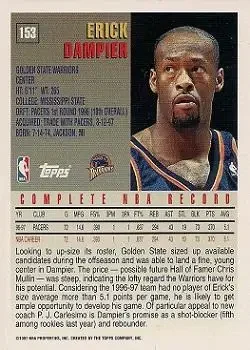 Back of Erick Dampier