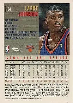 Back of Larry Johnson