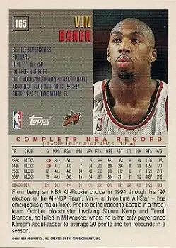 Back of Vin Baker