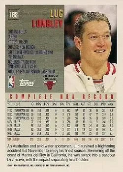 Back of Luc Longley