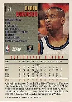 Back of Derek Anderson