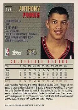 Back of Anthony Parker
