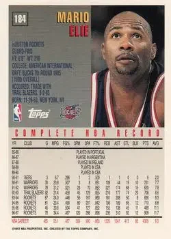 Back of Mario Elie