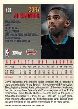 Back of Cory Alexander