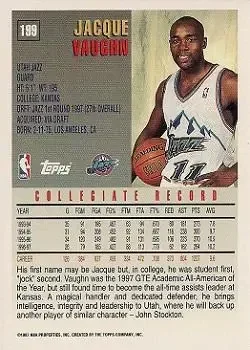 Back of Jacque Vaughn
