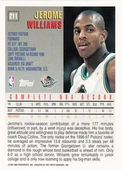 Back of Jerome Williams