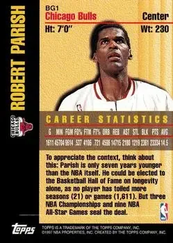 Back of Robert Parish