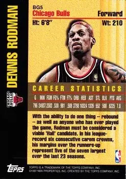 Back of Dennis Rodman