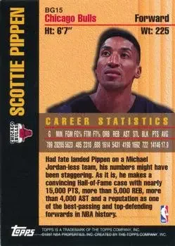Back of Scottie Pippen