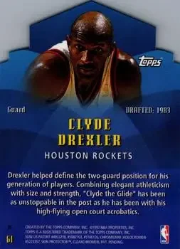 Back of Clyde Drexler