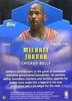 Back of Michael Jordan