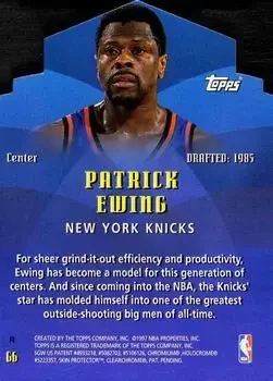 Back of Patrick Ewing