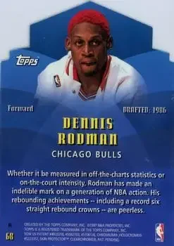 Back of Dennis Rodman