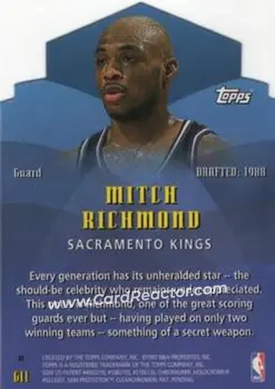 Back of Mitch Richmond