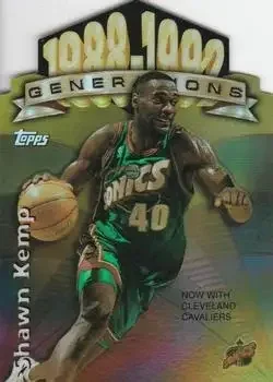1997-98 Topps #G13 Generations Refractors Shawn Kemp