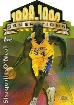 1997-98 Topps #G18 Generations Refractors Shaquille O'Neal