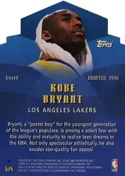 Back of Kobe Bryant