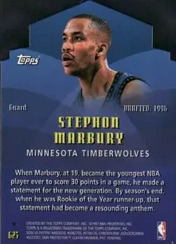Back of Stephon Marbury