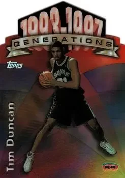1997-98 Topps #G28 Generations Refractors Tim Duncan