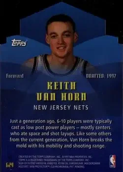 Back of Keith Van Horn