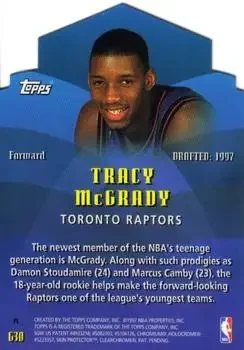 Back of Tracy McGrady