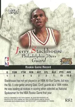 Back of Jerry Stackhouse