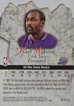 Back of Karl Malone
