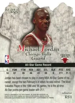 Back of Michael Jordan