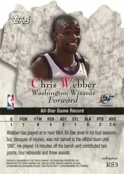 Back of Chris Webber