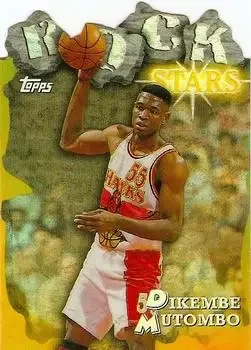 1997-98 Topps #RS10 Rock Stars Refractors Dikembe Mutombo