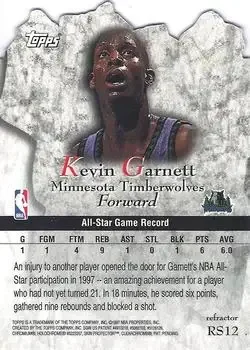 Back of Kevin Garnett