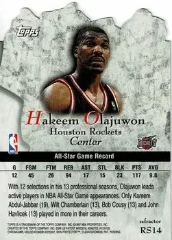 Back of Hakeem Olajuwon