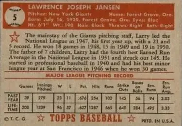 Back of Larry Jansen