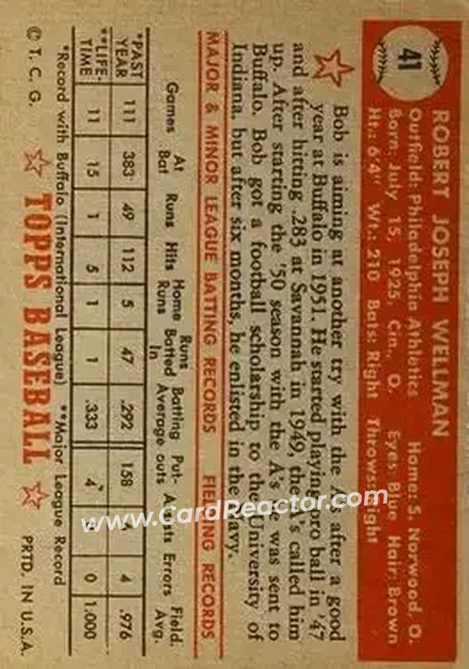 Back of Bob Wellman