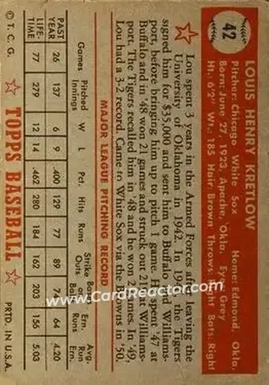 Back of Lou Kretlow