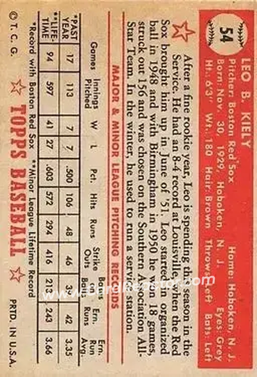 Back of Leo Kiely