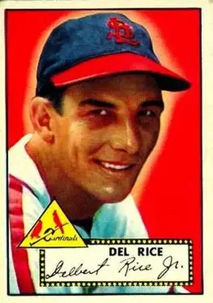 1952 Topps #100 Del Rice