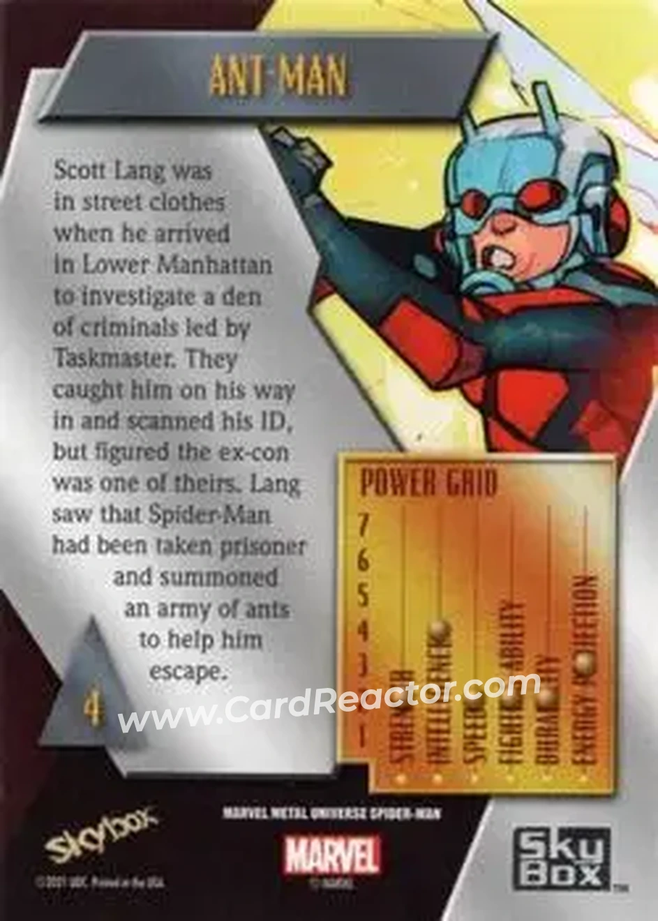 Back of Ant-Man