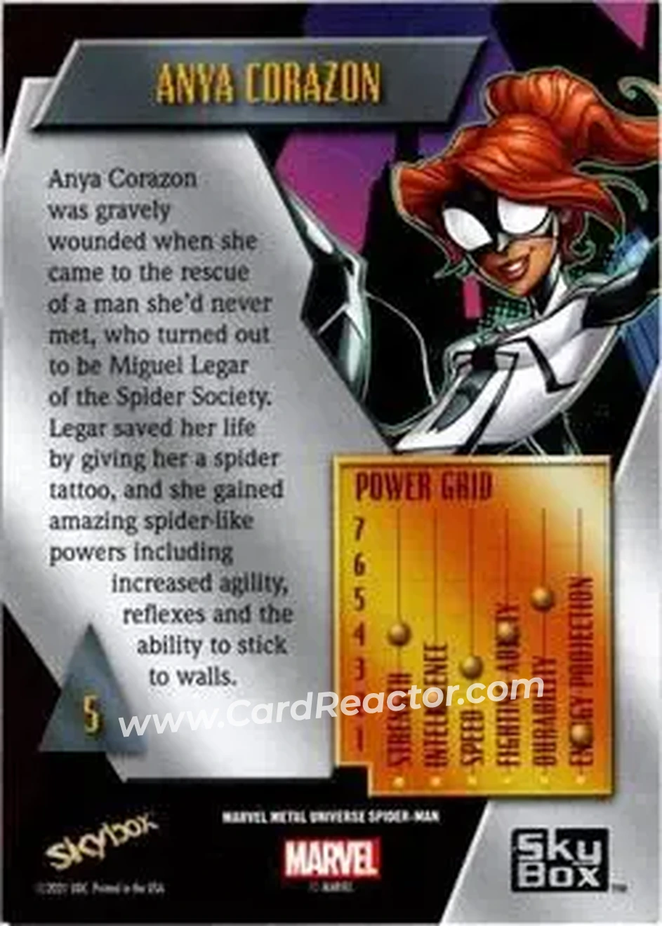 Back of Anya Corazon